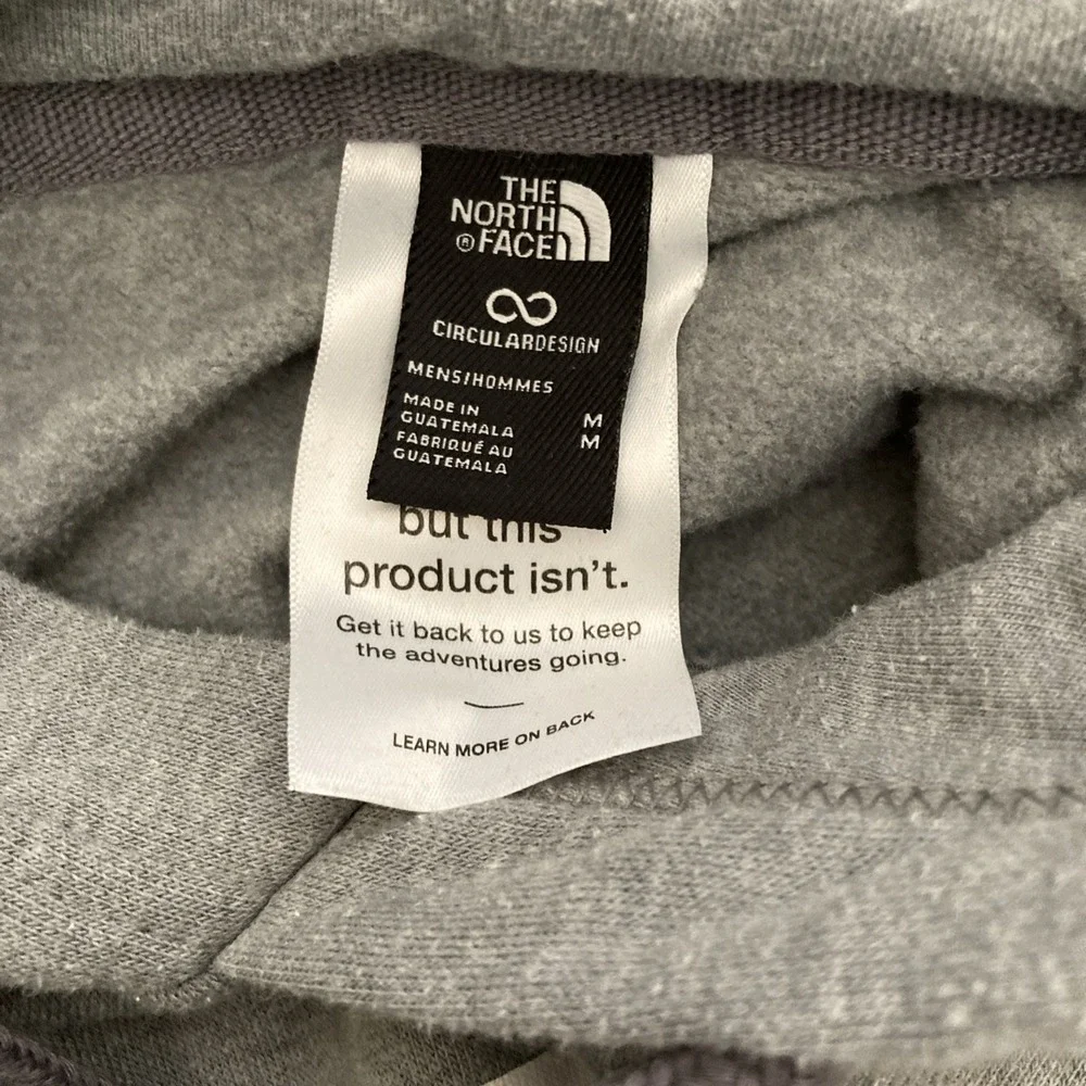 The North Face Gray Half Dome Logo Hoodie (A7R9F) w/Front Pocket - SZ M